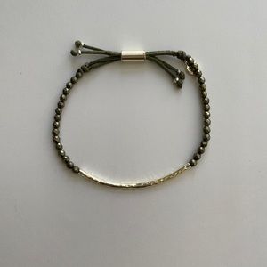 GORJANA GEMSTONE BRACELET PYRITE - SILVER